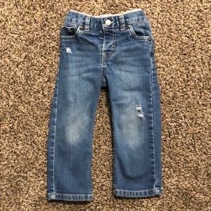 18 Month Levis Blue Jeans Straight Cut Pre ripped